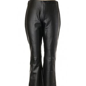 Faux leather pull on pants